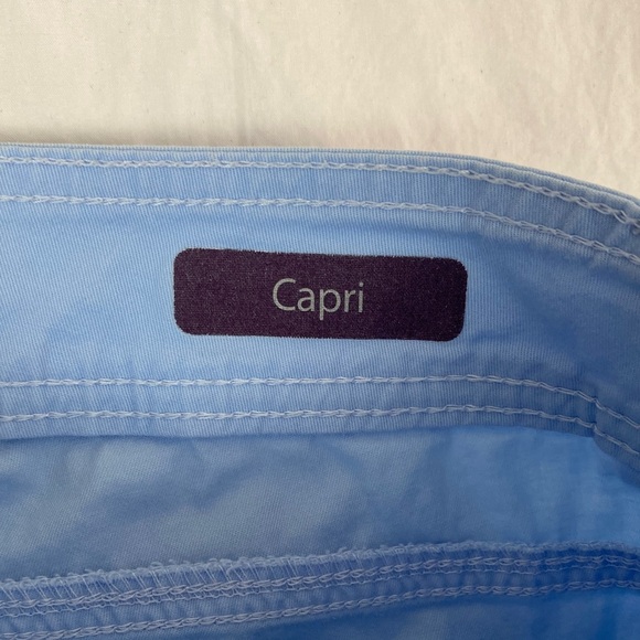 Gloria Vanderbilt Baby Blue Capris with Embroidery Size 12 - Picture 10 of 11